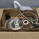 Swing Arm Floor Lamp, Brass Floor Lamps for Living Room with 180° Adjustable Cantilever, Beige Linen Lampshade, Mid Century Floor Lamp for Bedroom Office Home Nursery Study Room Hotel(Bronze)