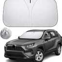 Windshield Sunshade for Toyota RAV4 2019-2025, 240T Windshield Sunshade Blocks UV & Heat Protection Car Front Window Sun Shade for Windshield, Front Windshield Sunshade Keeps Vehicle Cool
