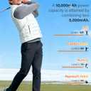 Hand Warmers Rechargeable 2 Pack - Magnetic Electric Hand Warmers 10000mAh, AI Temp Control, Up to 131℉, Reusable Battery Operated Pocket Heater with Digital Display for Raynauds, Hunting, Golf