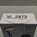 COOLNIGHT LED Desk Lamp,5 Colors+11 Brightness LED Desk Lamp with USB Charging Port+Clock+Pen Holder,700 Lumen Desk Light Classroom Desk Lamps for Home Office, Bed,Reading,Nail,Craft (Brown)