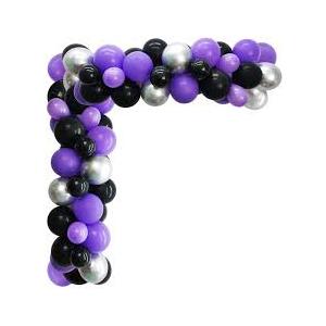 120pcs Dark Purple Balloons, 18 12 10 5 inch Purple Balloons Different Sizes Balloon Arch Kit for Graduation Birthday Wedding Baby Shower Party Decorations