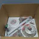 42 Inch Ceiling Fans with Lights and Remote, Brushed Nickel Flush Mount Low Profile Ceiling Fan for Bedroom, Living Room, Patio, Dimmable 6 Speeds Noiseless Reversible, ETL Listed