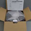 IMIPAW Automatic Cat Feeders, 3L Timed Cat Dry Food Dispenser with Desiccant Bags, Dual Power Supply, Programmable Portion Size, 6 Meals, 20 Portions Per Day, Auto Pet Feeder for Cats and Small Dogs (White)