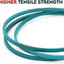 Bule Aramid Cord Mower Deck Cutting Belt for Exmark 1-413308 413308 Husqvarna 574845603 Cub Cadet 754-04138 754-04138A 954-04138 954-04138A Hustler 791335 5/8 X 143 Inch