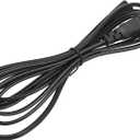 NUOBESTY 4Pcs Power Cord Replacement for Tvs Computers Printers Prong US Plug Durable Material Performance Compatible with Household Appliances