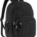 BAGSMART College Laptop Backpack, Travel Backpack for Women, Quilted Casual Daypack, Water-Resistant Bookbag