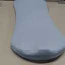 Lumbar Support Pillow for Sleeping  Memory Foam Lower Back Pillow for Bed for Back Pain Relief - Ergonomic Support for Side&Back Sleepers-Bed Rest Pillow for Car, Sofa with Breathable Washable Cover (01-blue)