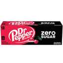 Dr Pepper Cherry Zero Sugar Soda, 12 fl oz cans, 12 pack (EXP 07/18/26)