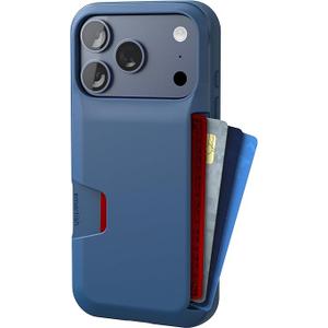 Smartish® iPhone 17 Pro Wallet Case - Wallet Slayer Vol. 1 [Slim + Protective] Credit Card Holder - Drop Tested Flip Hidden Card Slot Cover for Apple iPhone 17 Pro - Blues on The Green