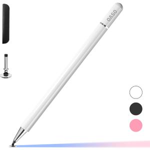 OASO Stylus Pen for Touch Screens, Disc Tip & Magnet Cap Styli Pencil Compatible with Apple iPad pro/iPad 6/7/8/9/iPhone/Samsung Galaxy Tab A7/S7/Fire HD 7/8/10 Plus Tablet/All Touch Devices.