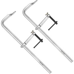 MAXPOWER 20-inch F Clamp, 4-3/4" Throat, Forged Full Steel Bar Clamp