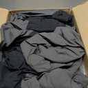 Men's Waterproof Ski Jacket Fleece Lined Warm Winter Snow Coat with Hood Fully Taped Seams(Gray Black, XXXL)