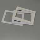 Prudiut 15 Pack 5x7 White Picture Mats, Frame Mattes for 4x6 Pictures Display Photo Frame Mat Core Bevel Cut Mat Board Show Kit for Photos, Prints, Artworks