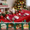 2 x APTWOW Christmas Bow Napkin Rings Set of 12 - Snowman Brown Webbing Napkin Holders, Xmas Holiday Napkin Rings for Birthday Party, Anniversary Dinner, and Wedding Table Decorations