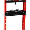 Hydraulic Shop Press,20 Ton H-Frame Garage Floor Adjustable Shop Bearing Press with Stamping Plates to Bend, Straighten, Or Press Parts, Install Bearings & U-Joints (Red)