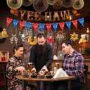 Western Party Decorations, Yee Haw Cowboy Theme Party Decorations Kit for Boys Birthday Cowboy Baby Shower Birthday Party Decor