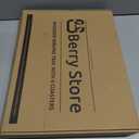 Ottoman Serving Tray | Decorative Coffee Table Tray with Handles  17x13 Inch Wooden Tray with 4 Coasters for Breakfast, Kitchen & Bar (Black)