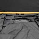 LONBET Laundry Basket with Lid, Made from Breathable Fabric | Aesthetic Clothes Hampers for Laundry with Side Handles & Sturdy Bamboo Frame (40 Gallons - Double, Black)