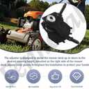 Left Front Wheel Adjuster 581497907,Compatible with Husqvarna HU550 HU675 HU725 HU800