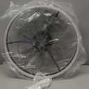 RGB Ceiling Fans with Lights, 20" Fandelier Low Profile Ceiling Fan with Light, Modern Flush Mount Ceiling Fan Light with Remote/APP Control, Bedroom Chandelier Fan Fixture for Indoor(Black)