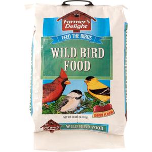 Wagner's 53003 Farmer's Delight Wild Bird Food with Cherry Flavor, 20-Pound Bag