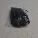 Men's Casual Linen Pants Elastic Waist Drawstring Summer Beach Lightweight Trouser with Pockets (Black)