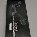 High Pressure Handheld Shower Head Briout 5-Settings Powerful Water Spray Shower Head against Low Pressure Water Flow with Stainless Hose and Adjustable Mount (Silver)