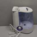 Vicks Warm Mist Humidifier FilterFree 1Gal Tank, Auto ShutOff, Night Light, VapoPad and VapoSteam Compatible (White)