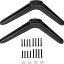 TV Pedestal Feet Stand Mount, Universal Replacement TV Stand Base Legs, Table Desk Pedestal TV Stand Feet Legs, TV Legs for Most TCL 32in/40in/49in/50in/55in TVs, Screws Included