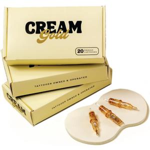 Gold Cartridges, 20pcs Japanese Steel Tattoo Needle Cartridges, Narrow Mag Housings for Tight Spaces (11 Magnum - 1211 M)