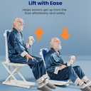 VOCIC Lightweight Electric Chair Lift, Lift Elderly from Floor, Remote Control Floor Lift, Fall Assist Devices, Item Weight 23 LBS, Support Up to 300 LBS, Waterproof Suction Cups, AX07