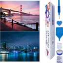 BAISITE Diamond Art Kits for Adults Beginners,2 Pack Round 5D Paint with Diamonds Pictures Full Drill Cross Stitch Home Wall Decor DIY Crafts Kits(12x16 Inches) BSTDPK827-828