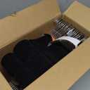 Amazon Basics Kids Velvet, Non-Slip Clothes Hangers for Infant and Toddler, 11.6 in (for baby clothes), Pack of 50, Black