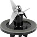 Blender Cutting Assembly, Blender Blade Replacement Parts with 1 Pieces Blender Gaskets, Compatible for Cuisinart Blenders CBT-500, SB5600, CB600,BFP-10CH