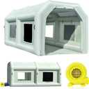 Portable Inflatable Paint Booth Tent with Powerful Blower Inflatable Spray Booth with Air Filter System, Blow Up Paint Booth (20x10x8.5Ft)