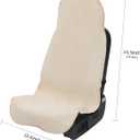 Waterproof Car Seat Cover Full Sets Interior Sets Universal Fits Car Sweat Towel for Trucks SUV Van Car Seat Protector Beige Protector Cloth Seats Pack of 3