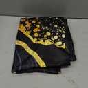 Black Gold Marble Texture Tablecloth, 54"x72" Rectangular, Modern Decorative Table Cover for Dining, Kitchen, Party Decorations