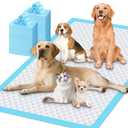 Gimars 130G Thicker Extra Large 36in x 51in Puppy Pads  XL Dog Pee Pads with Reinforced Edges for Large Breeds & Multi-Dog Homes, 100% Leakproof, 48H Absorption, Indoor Training & Floor Protection