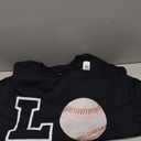 LOVE heart baseball valentines birthday men women boys girls T-Shirt L, Black