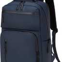Waterproof Laptop Backpack for Men & Women, Flight Approved Anti-Theft Daypack with 15.6-inch Laptop Sleeve (Blue), Medium