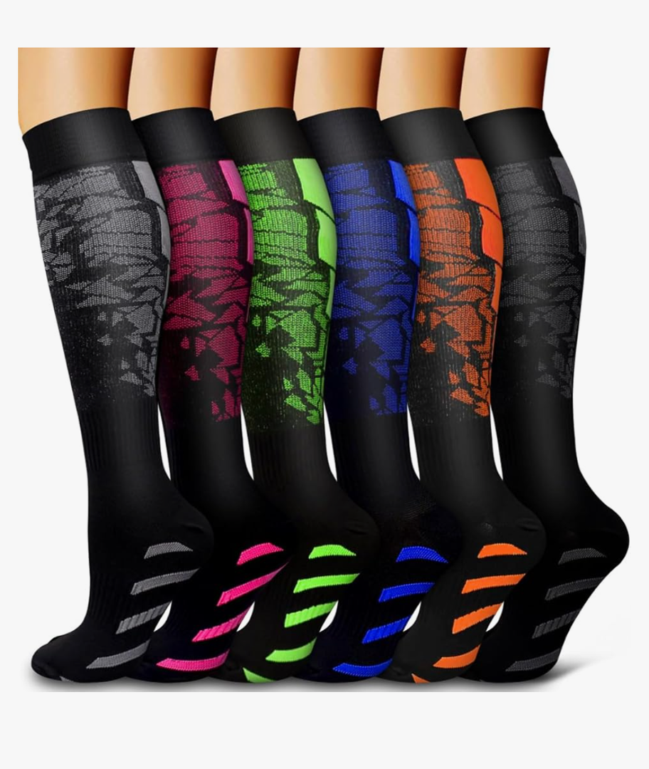 4 Pack Copper Compression Socks for Women and Men Circulation-Best Support for Medical,Running,Nursing,Athletic
