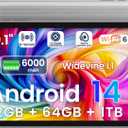 Tablet 10.1 Inch Android 14 Tablet Octa-Core, 12GB RAM+64GB ROM 1TB Expand, 2+8MP Camera, BT5, Tablets PC 2.4/5G WiFi 6,1080 IPS FHD Screen, Tablets Android Gifts for Men Women