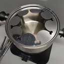 FOHERE 1500W Electric Fondue Pot Set, 1.4QT Non-Stick Electric Fondue Pot with 8 Color-Coded Forks, 6 Pcs Cups and Anti-Scald Handle, Precise Temperature Control for Cheese,Chocolate,Oil and Broth