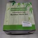 Shilucheng 4 Piece King Sheet Sets, Cooling Sheets, Blend Rayon Derived from Bamboo, Deep Pocket Up to 16", Breathable & Soft Bed Sheets, Hotel Silky Bedding Set, White