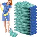 10 pcs Large Microfiber Tube Mop Heads,18 oz Heavy Duty Commercial Mop Head Replacement Reusable Machine Washable for Hardwood,Tile,Laminate Floors