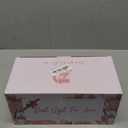 Tulip Flower Lamps, 3 Colors Touch Stepless Dimming Crystal Night Light, Rechargeable Artificial Flower Light, LED Flower with Vase Lamp Romantic Decor for Date Party Home, (Tulip1 - Pink)