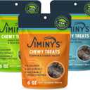 Jiminy's Chewy Cricket Dog Training Treats, Low Calorie, Hypoallergenic, Made in USA, 6oz, Variety Pack (Pack of 3)