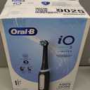 OralB iO Deep Clean Rechargeable Electric Toothbrush, Black, iO Series 3 Limited, 2 Brush Heads, Travel Case, Pressure Sensor, 3 Cleaning Settings