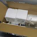 MELUCEE 5 Lights Brushed Nickel Bathroom Light Fixture Modern Light Fixtures Wall Mounted Modern Vanity Lighting with Hammered Glass Shade Suitable for Bathroom Mirror Sink Cabinet