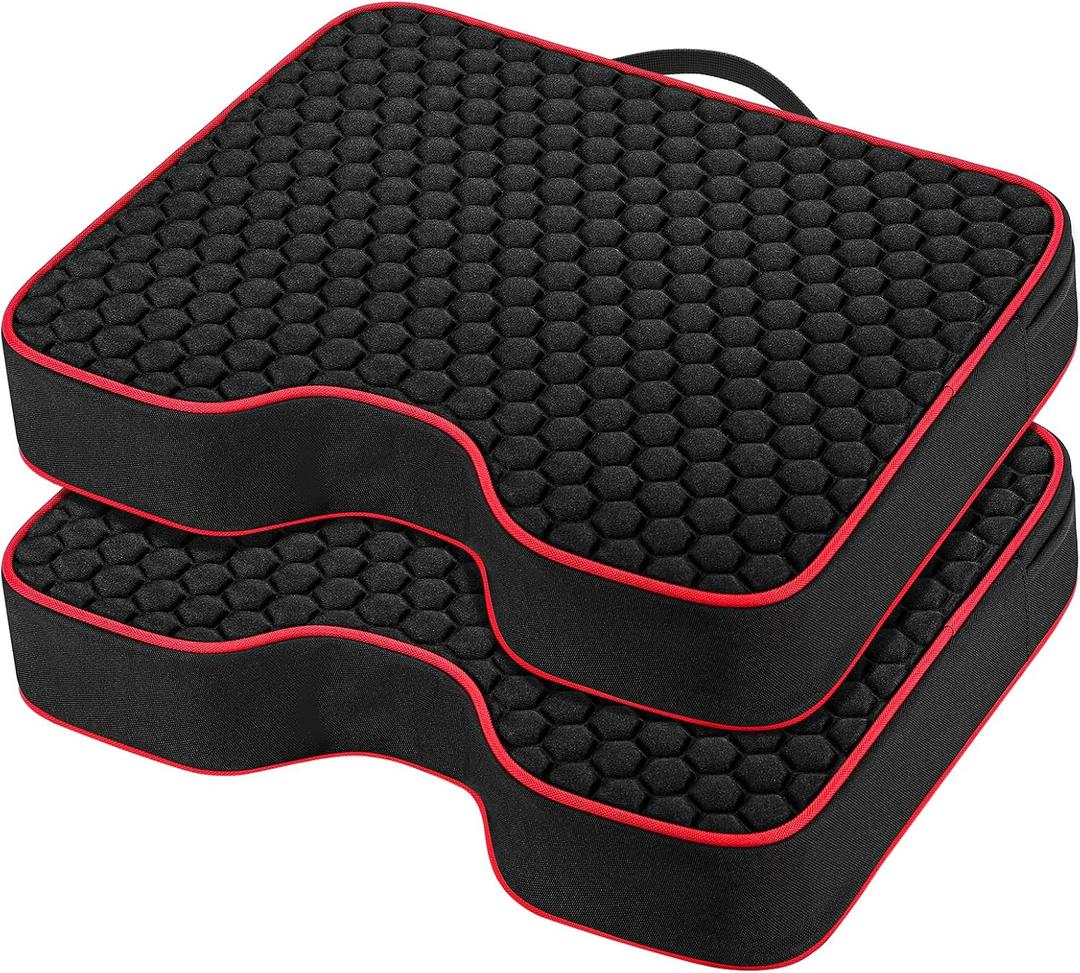 Stadium Seat Cushions - Portable Bleacher Cushions with 2.5" Extra Thick High-Density Foam and Massage Dots, Outdoor Fashion Seat Cushions for Sports Events, Travel, Camping, Chairs